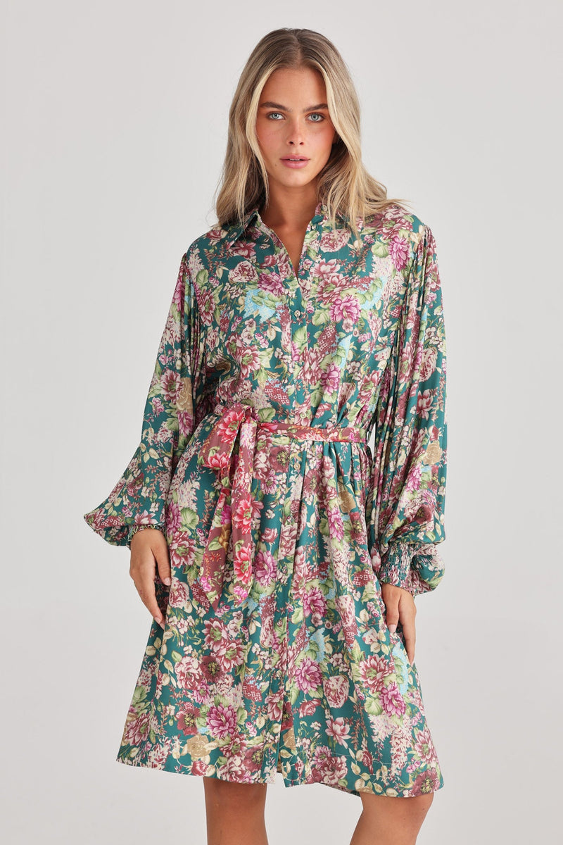 Annabelle Shirt Dress | Antique Rose