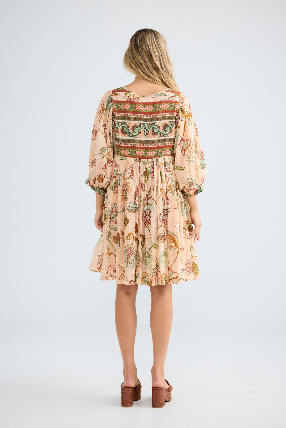 Wisteria Mini Dress in wildflower oasis — additional view 2.