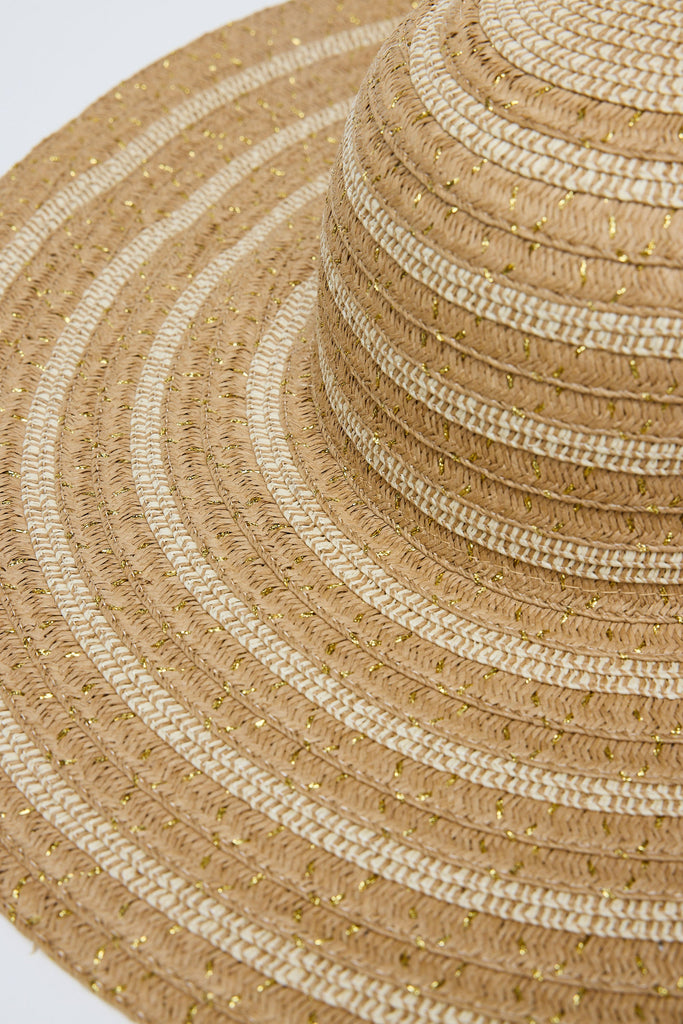 Close-up of a woven straw hat