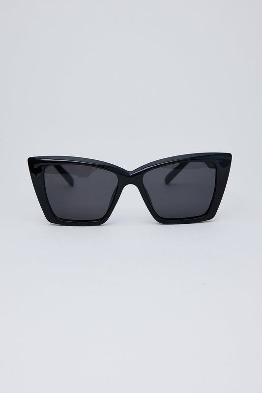 Alternate view of Black Venice Sunglasses on white background