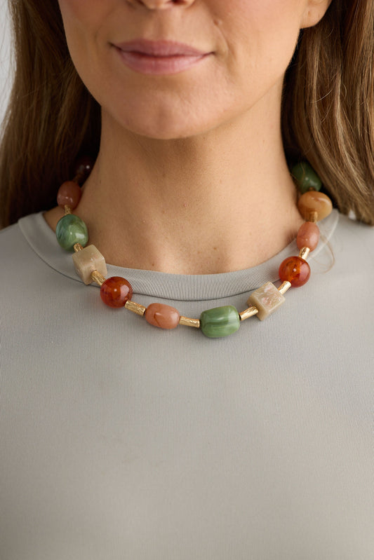 Autumn Necklace - Sage