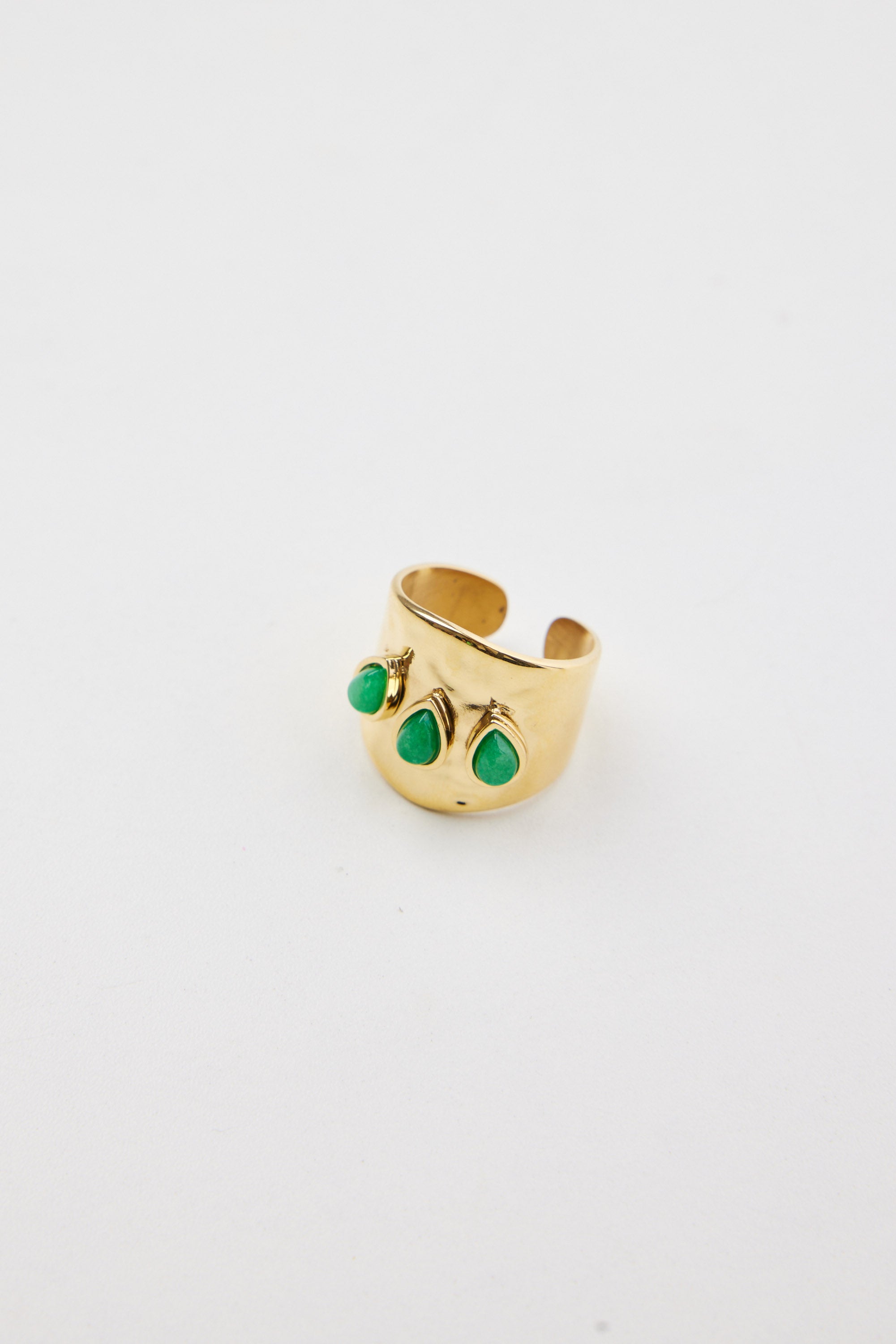 Green sale teardrop ring