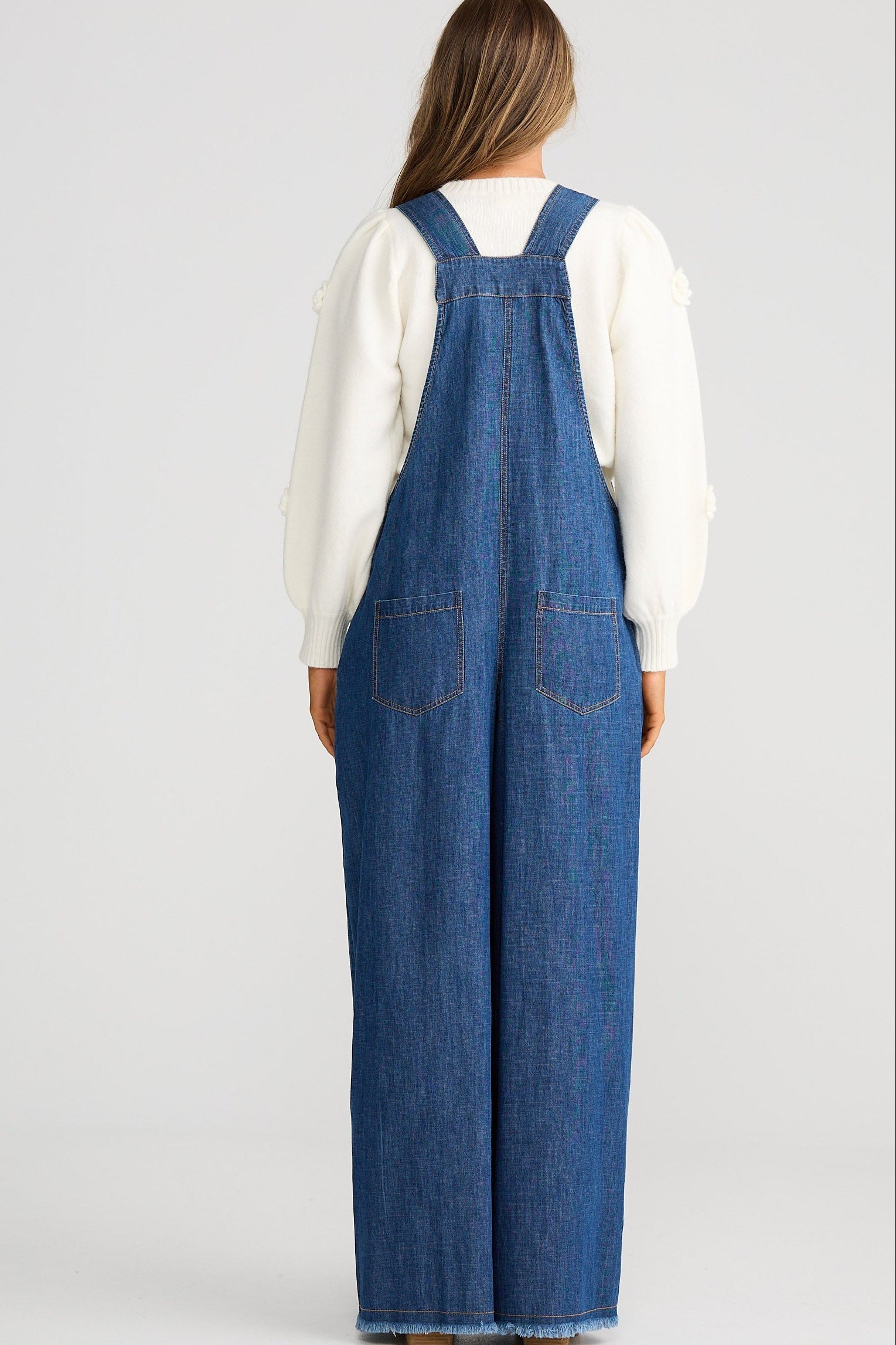 90s denim overall dress Medium 90s Denim Daisy Pinafore Mini Dress main image 0