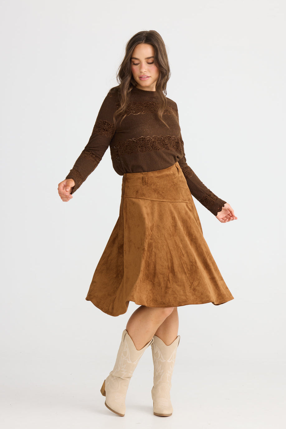 Runa Skirt - Chocolate