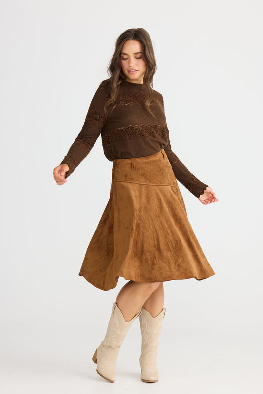 Runa Skirt - Chocolate