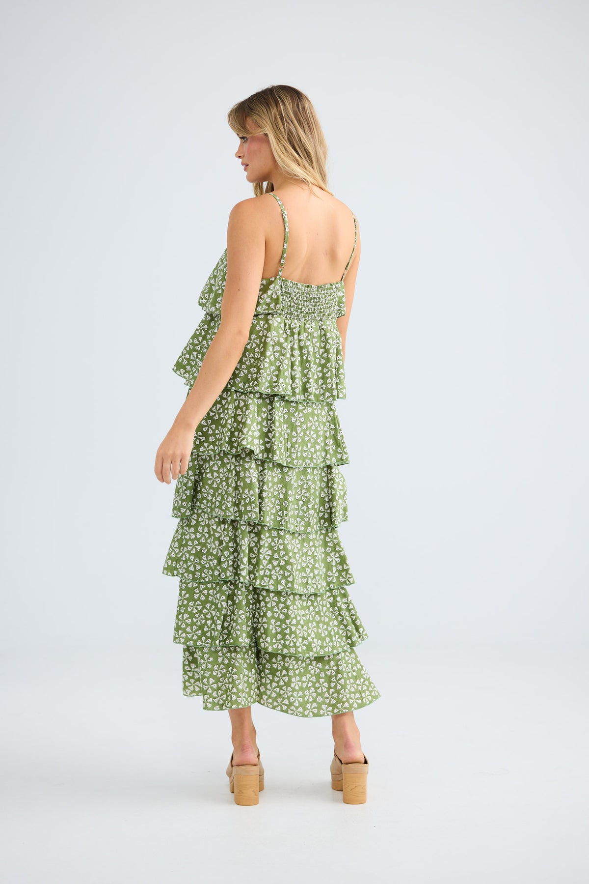 Rue Maxi Dress in sage petal — additional view.