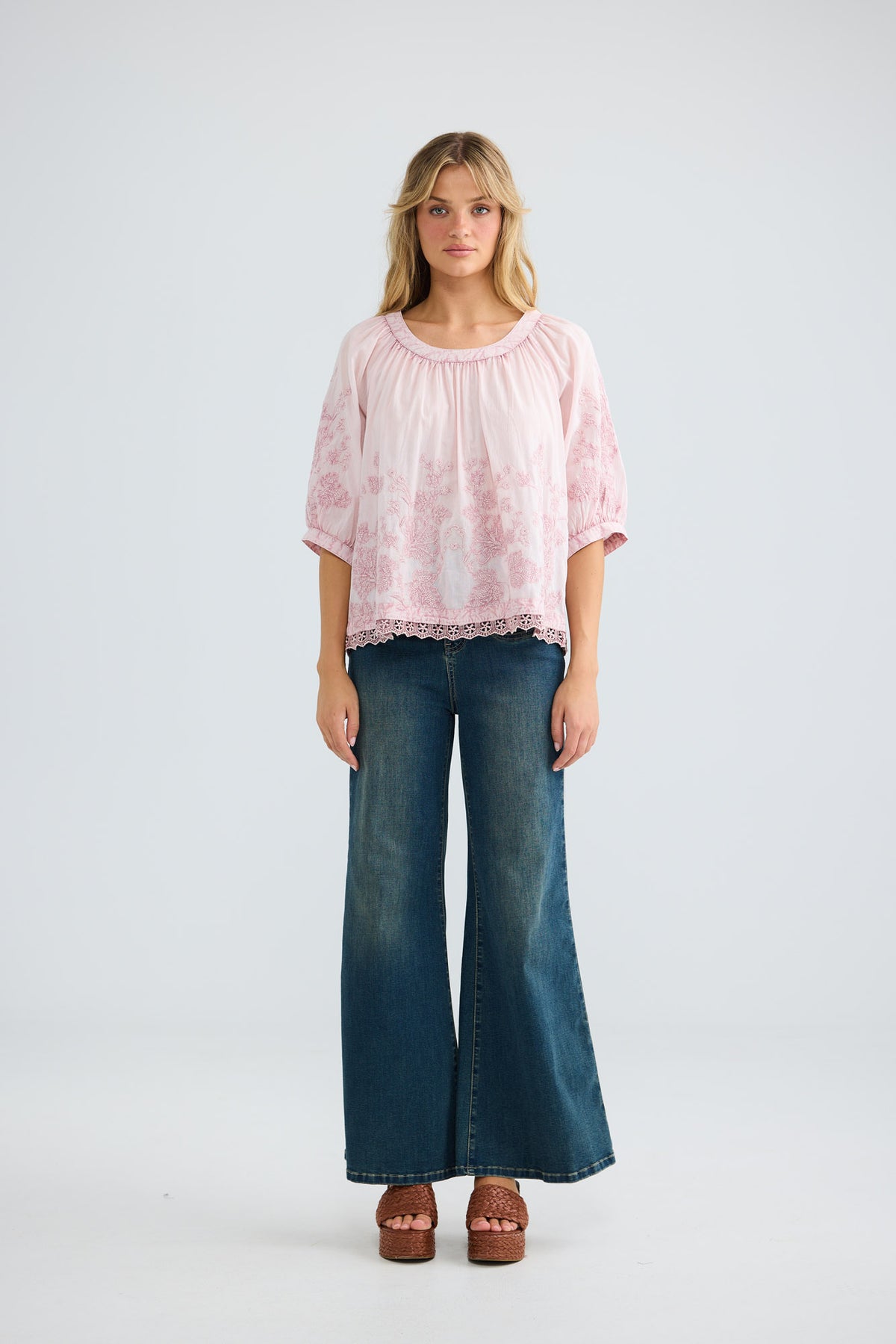 Thistle Top in soft pink — additional view 3.