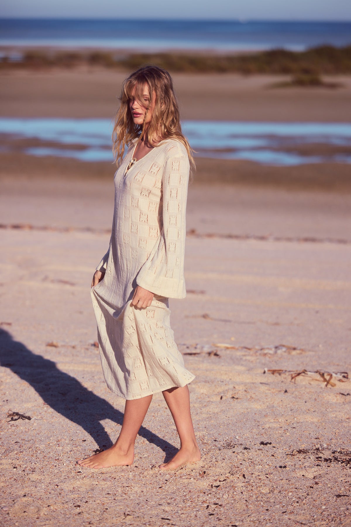 Boheme Maxi Dress in natural — additional view 2.