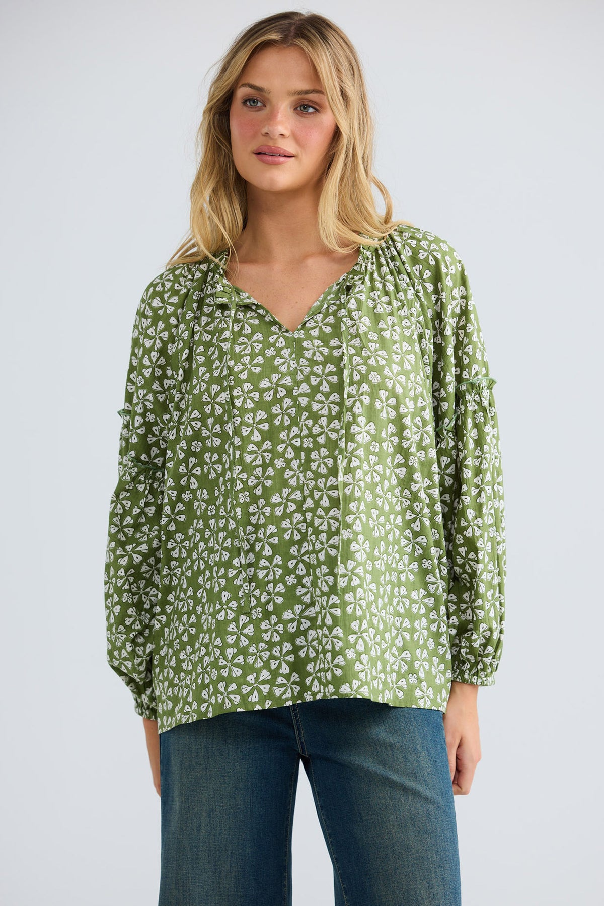 Alegria Top in sage petal — additional view 2.