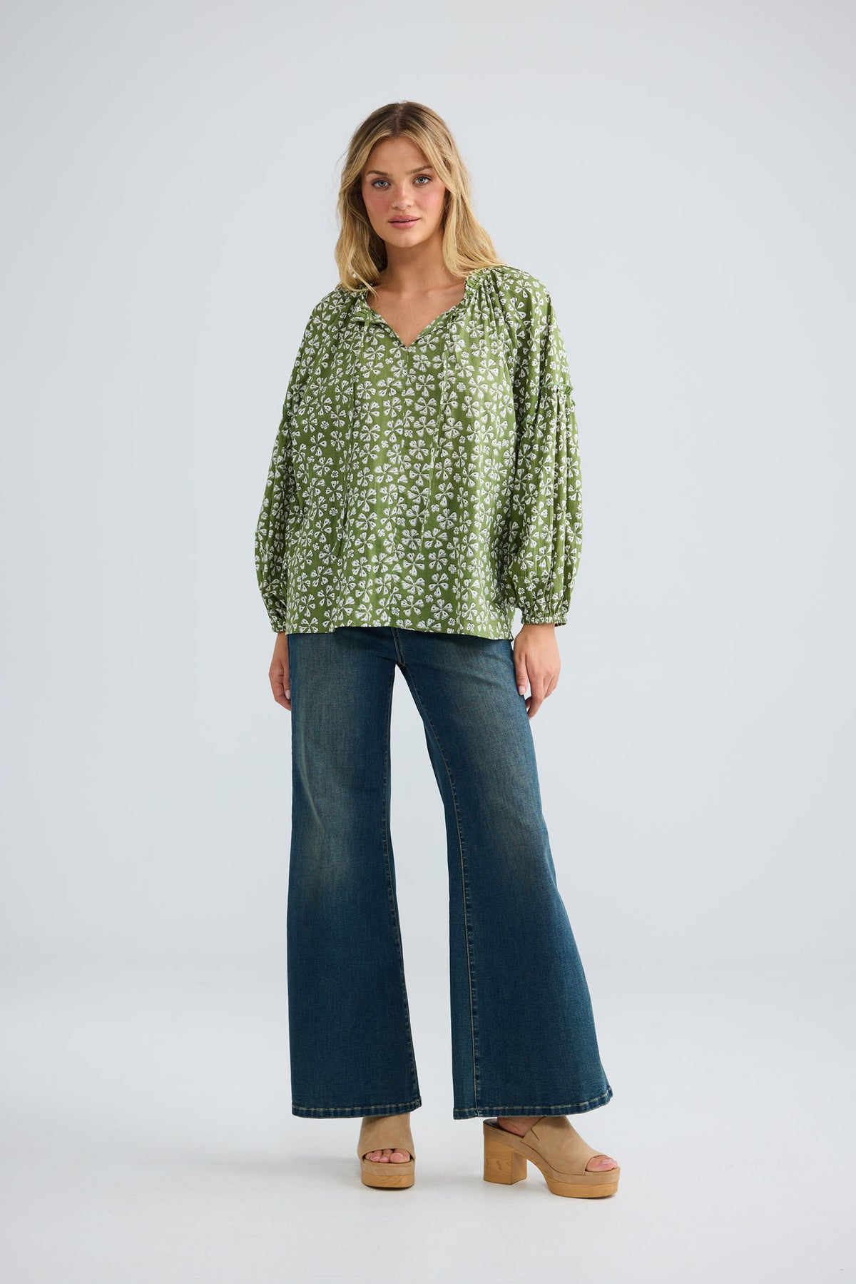 Alegria Top in sage petal — additional view 3.