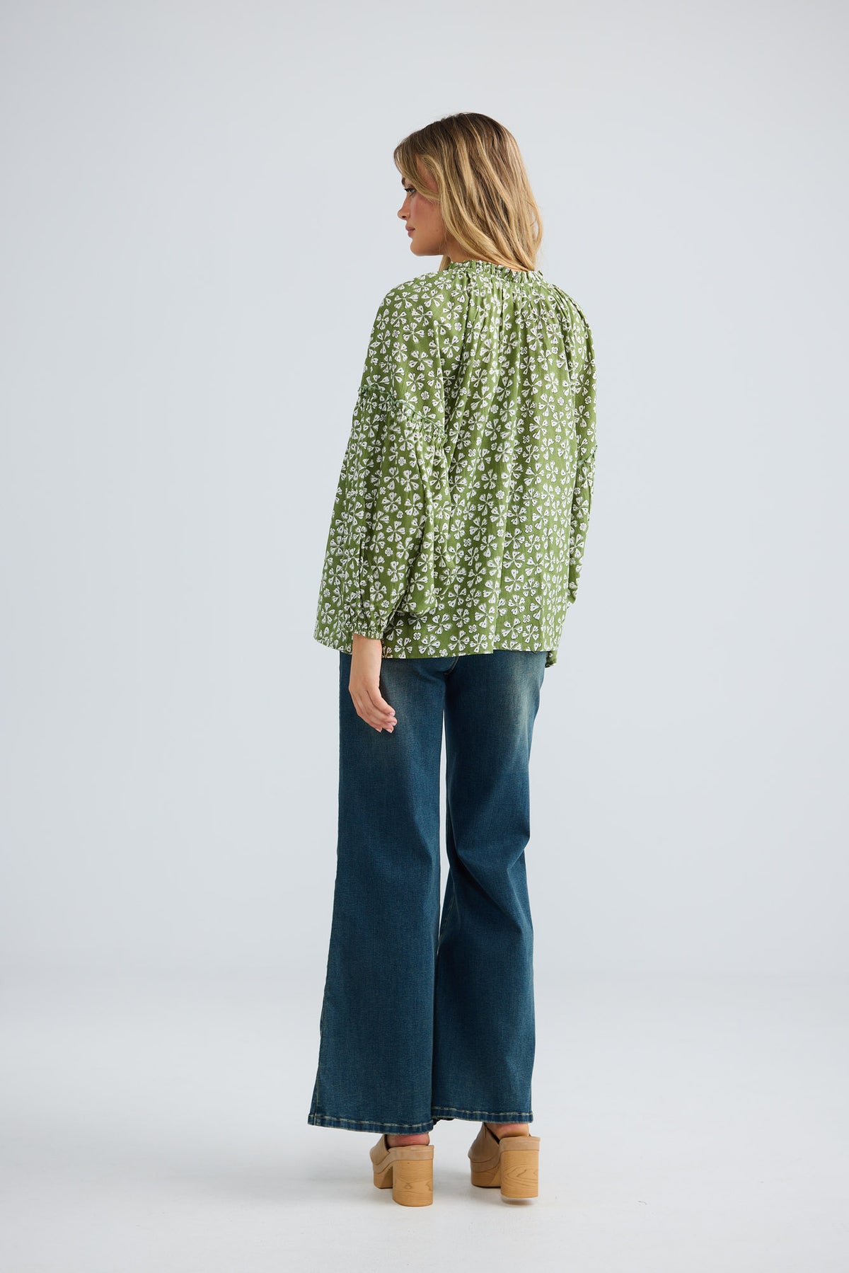 Alegria Top in sage petal — additional view 5.