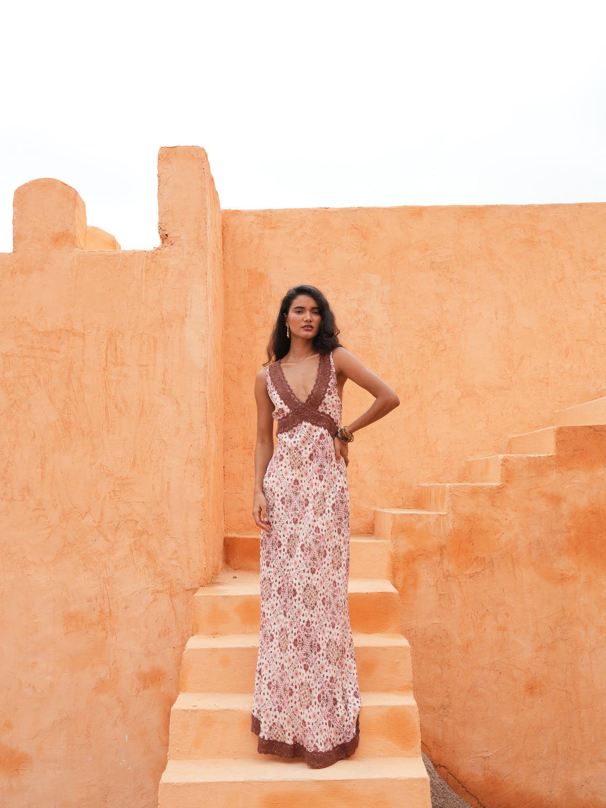 Luca Dress - Chai Floral