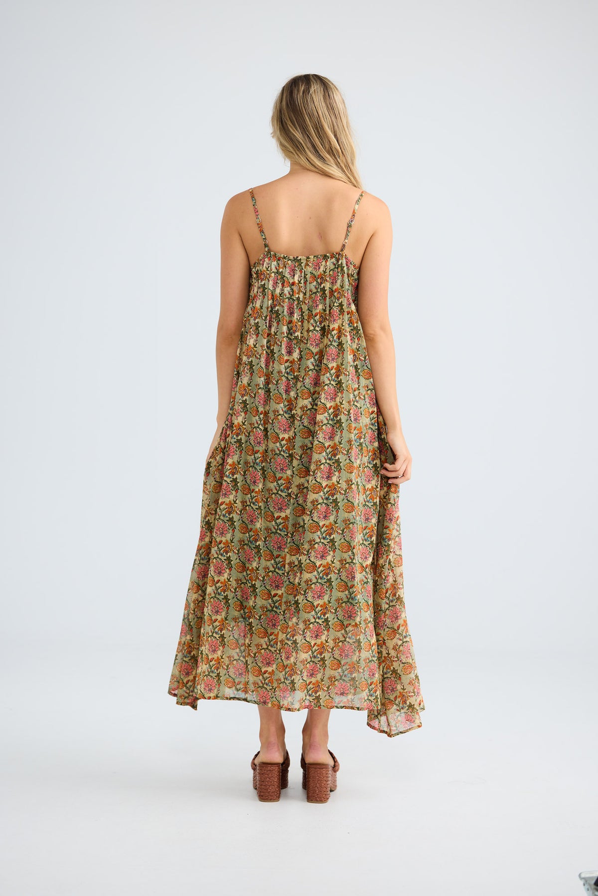 Noema Dress in green meadow — additional view.