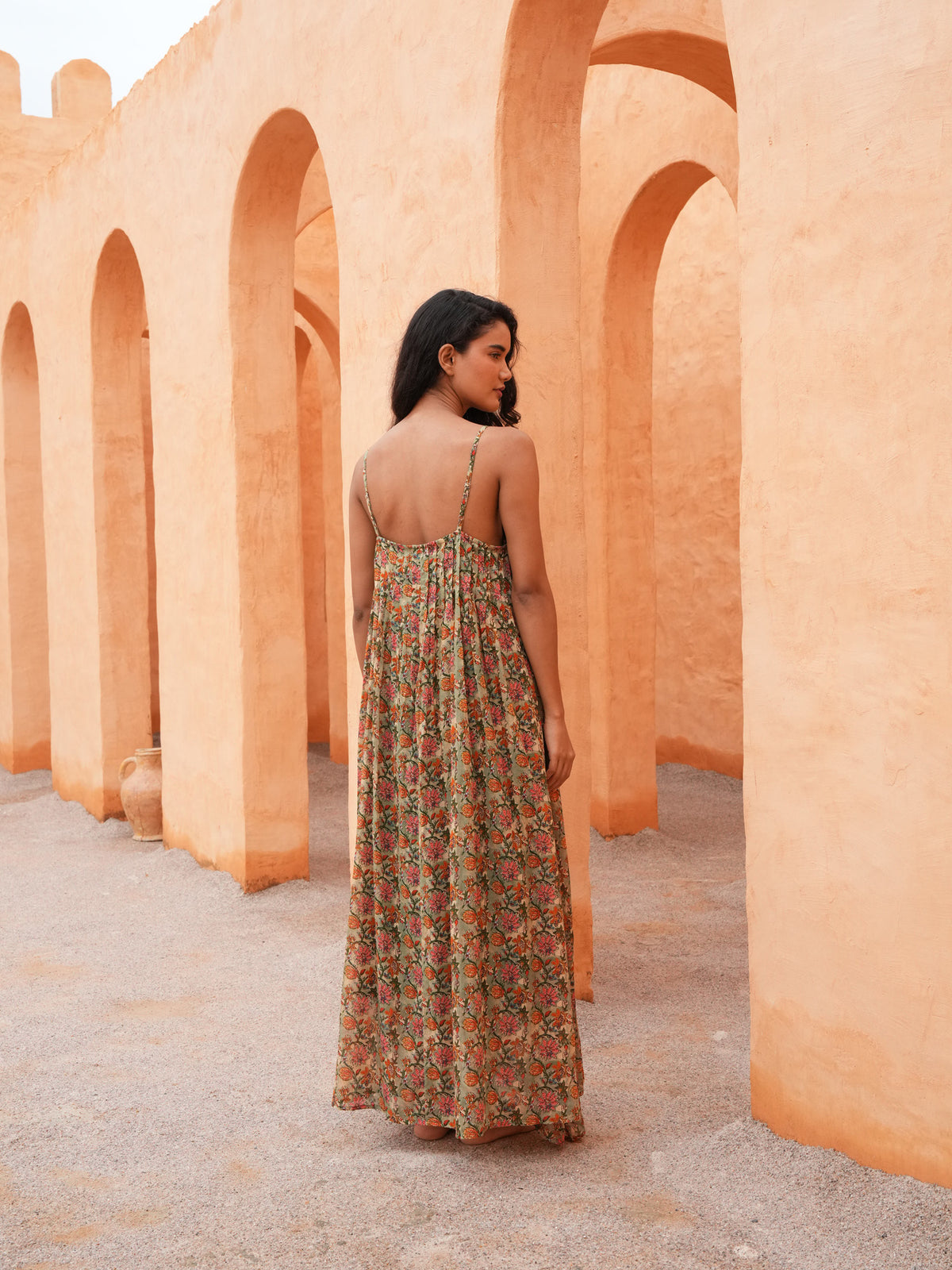 Noema Dress - Green Meadow
