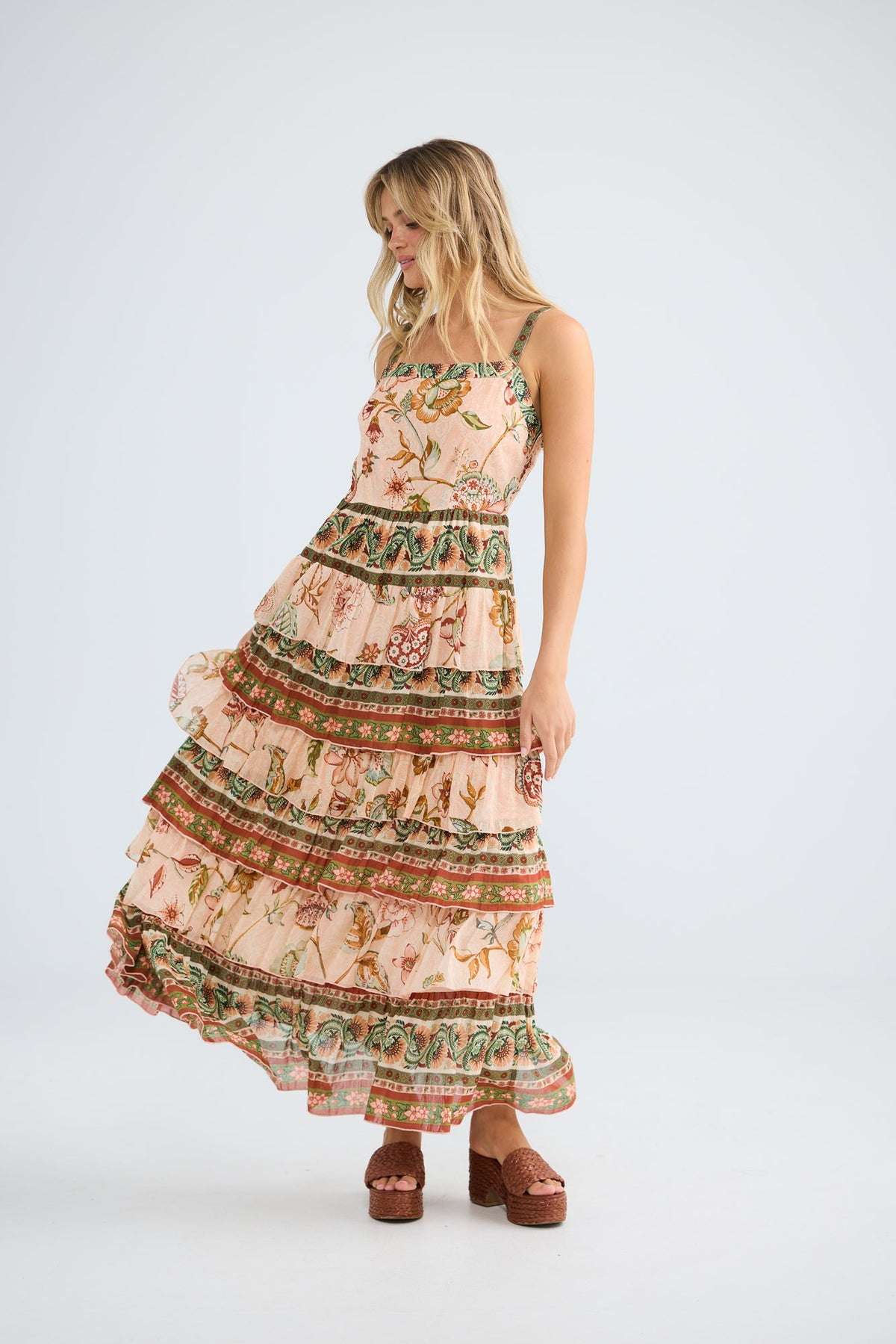 Paloma Dress in wildflower oasis — additional view.