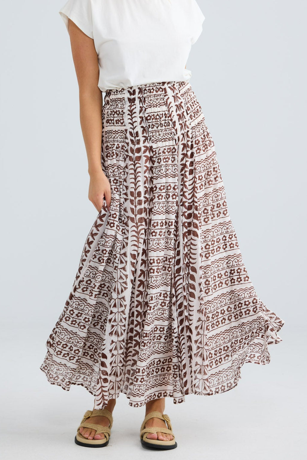 Balmoral Skirt in chocolate paro — additional view.
