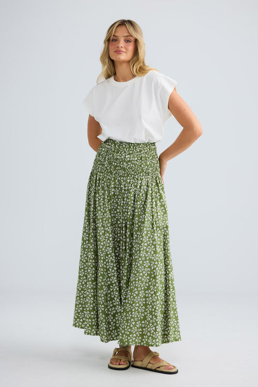 Balmoral Skirt in sage petal — additional view.