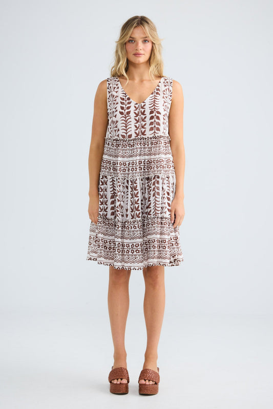 Lucky Charm Dress in chocolate paro — additional view 5.