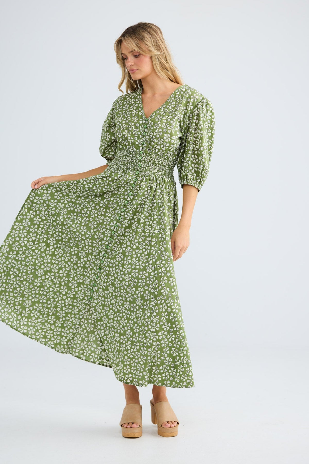 Halo Dress in sage petal — additional view 2.