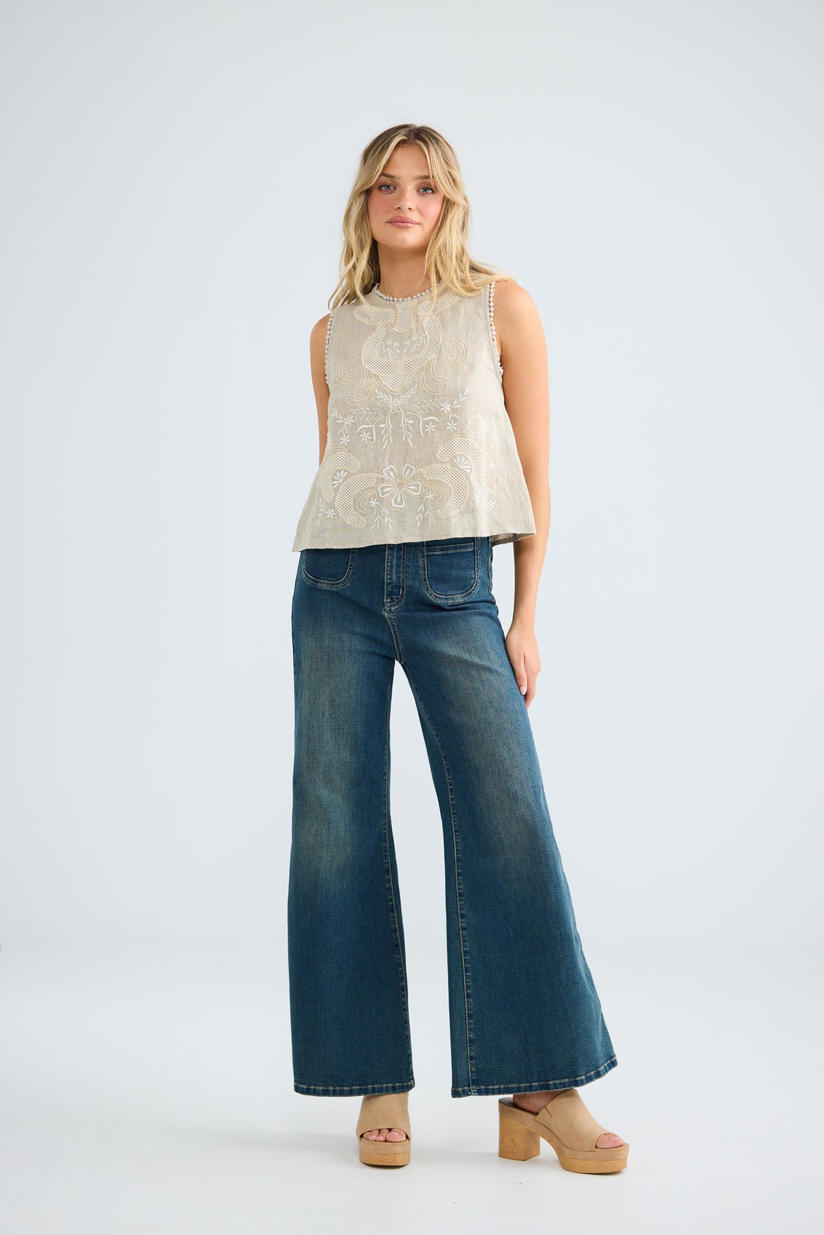 Kitri Top in oat — additional view 2.