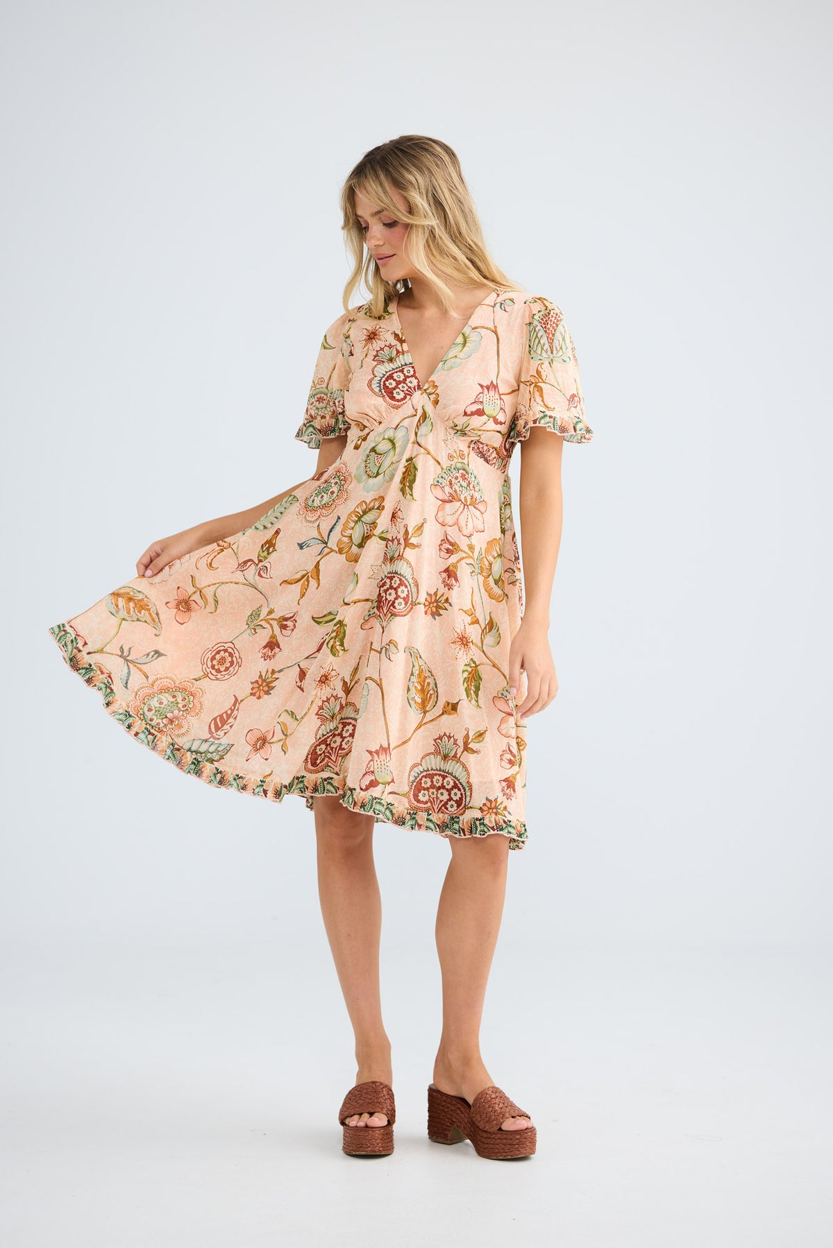 Tea Party Dress in wildflower oasis — additional view 2.