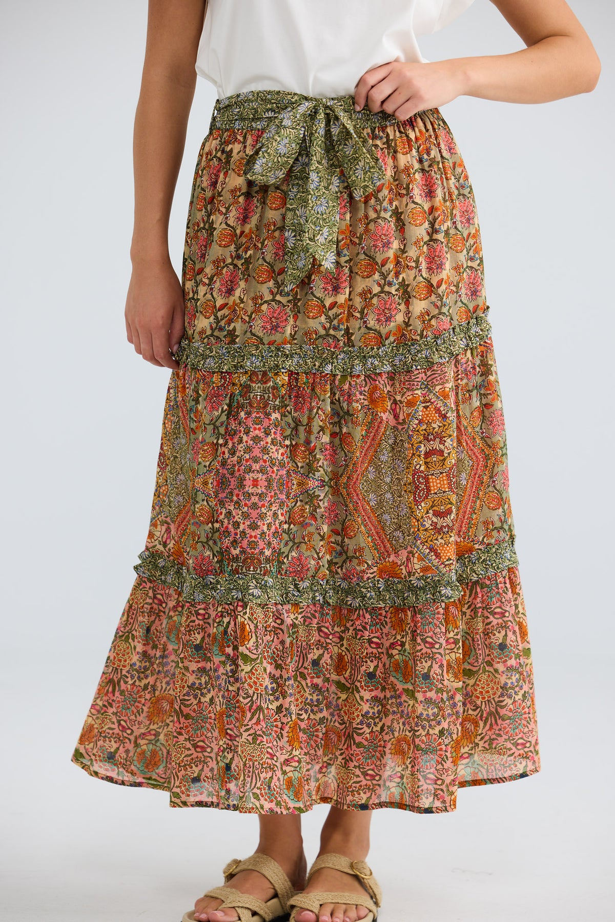 Juniper Skirt in meadow weave — additional view 5.